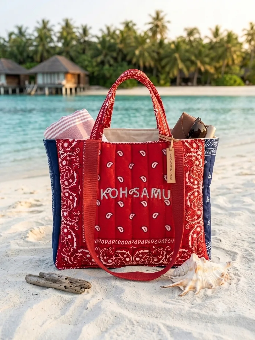 XL Bandana Tote Double Handles