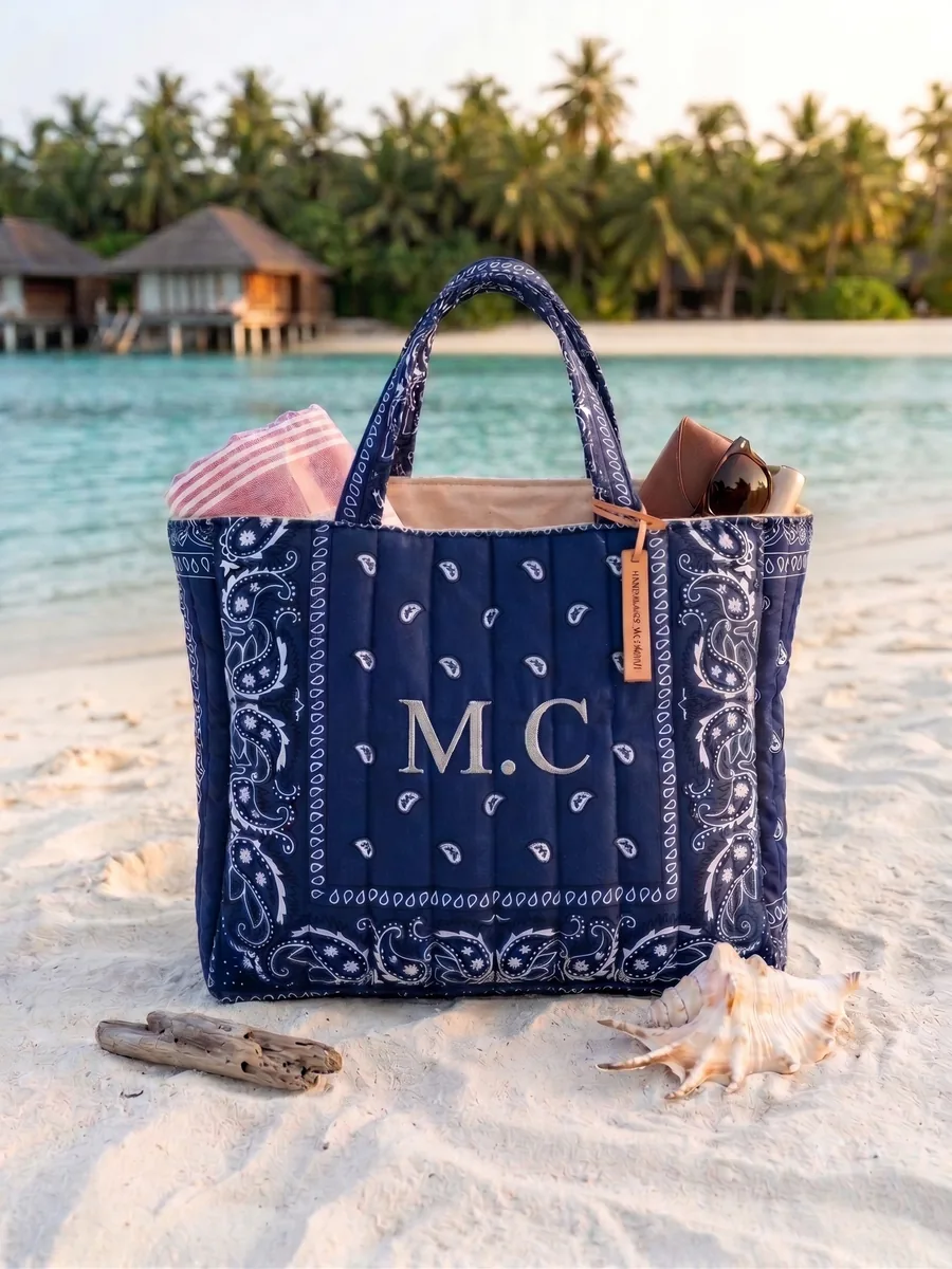 XL Bandana Tote Short Handles