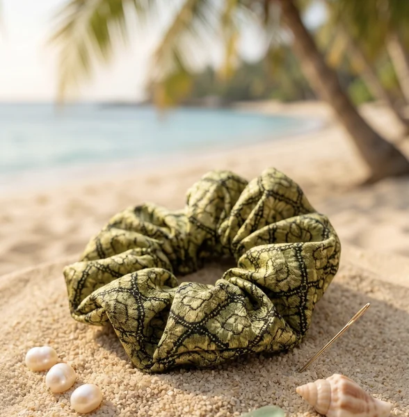 Green Scrunchie