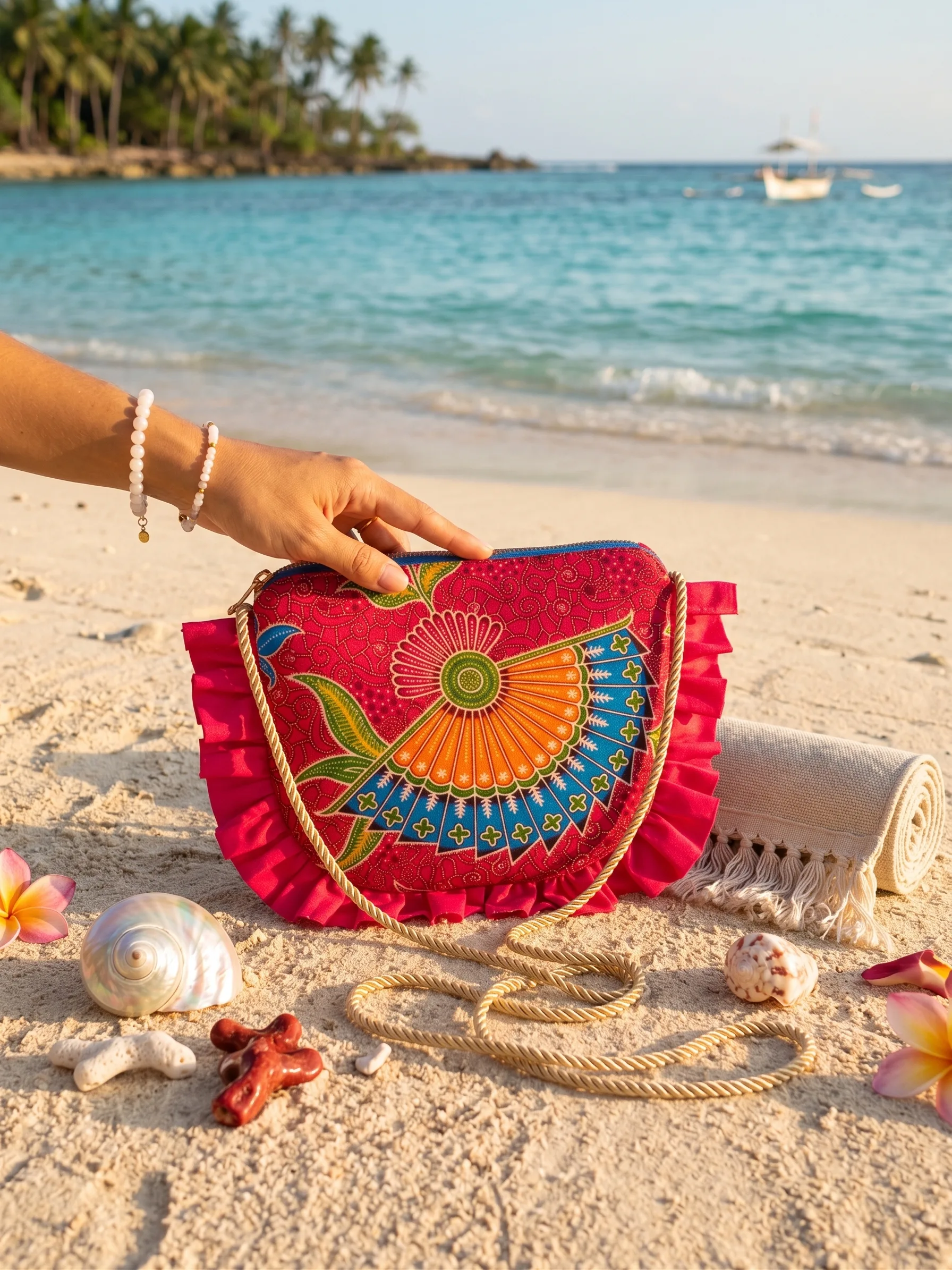 Sunrise Bag - Pink Batik